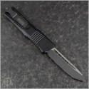 (#144-1T) Microtech Combat Troodon Tanto Black Plain Tactical  - Back