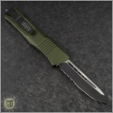 (#144-2OD) Microtech OD Green Combat Troodon Tanto Black Partially Serrated - Back