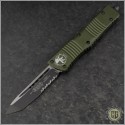 (#144-2OD) Microtech OD Green Combat Troodon Tanto Black Partially Serrated - Front