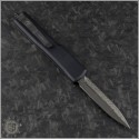 (#147-16CF) Microtech UTX-70 D/E Signature Series Damascus - Back
