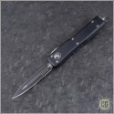 (#147-1PR) Microtech UTX-70 D/E Black Plain Proof Run - Front