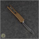 (#147-1TA) Microtech Tan UTX-70 D/E Black Tactical Plain - Back