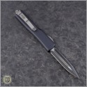 (#147-1) Microtech UTX-70 D/E Black Plain - Back