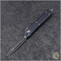 (#147-1) Microtech UTX-70 D/E Black Plain - Front