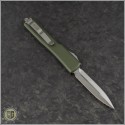 (#147-4OD) Microtech OD Green UTX-70 D/E Satin Plain - Back