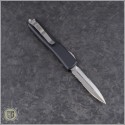 (#147-5) Microtech UTX-70 D/E Satin Part Serrated - Back