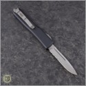 (#148-11) Microtech UTX-70 S/E Stonewash Partially Serrated - Back