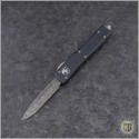 (#148-16) Microtech UTX-70 S/E Damascus Standard - Front