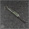 (#148-1DOD) Microtech Distressed OD Green UTX-70 S/E Black Plain - Back