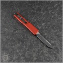(#148-1RD) Microtech Red UTX-70 S/E Black Plain - Back