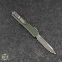 (#148-4OD) Microtech OD Green UTX-70 S/E Satin Plain - Back