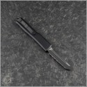 (#149-3T) Microtech UTX-70 T/E Black Fully Serrated Tactical - Back