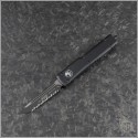(#149-3T) Microtech UTX-70 T/E Black Fully Serrated Tactical - Front