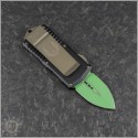 (#157-1JM) Microtech Exocet Jedi Master Green Plain - Back