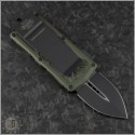 (#157-1OD) Microtech OD Green Exocet Black Plain - Back