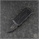 (#157-1T) Microtech Exocet Black Tactical Plain - Front