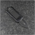 (#157-3T) Microtech Exocet D/E Black Full Serrated - Back