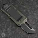 (#158-1OD) Microtech OD Green Exocet T/E Black Plain - Back