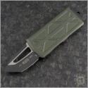 (#158-1OD) Microtech OD Green Exocet T/E Black Plain - Front