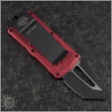 (#158-1RD) Microtech Red Exocet T/E Stonewash Plain - Back