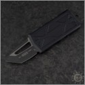 (#158-1T) Microtech Exocet T/E Black Tactical Plain - Front