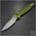 (#159RL-10OD) Microtech OD Green Socom Delta Ram-Lok S/E Stonewash Plain - Front