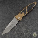 (#160-10TA) Microtech Tan Socom Elite M/A Stonewash Standard - Front