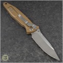 (#160-4TA) Microtech Tan Socom Elite M/A Satin Plain - Back