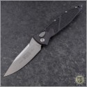 (#160A-10) Microtech Socom Elite-A Stonewash Plain - Front