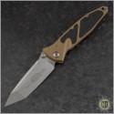 (#161-10TA) Microtech Tan Socom Elite M/A Stonewash Tanto Plain - Front