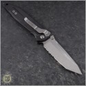 (#161-11) Microtech Socom Elite M/A Stonewash Tanto Serrated - Back