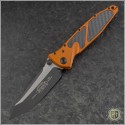 (#161-1ORCFI) Microtech Orange Socom Elite M/A Tanto Black Plain w/ Carbon Fiber Inlays - Front