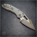(#169-13TTAPNC) Microtech Natural Clear Stitch Auto Bronze Apocalyptic Plain - Back
