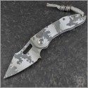(#169-1ACS) Microtech Stitch Auto Arctic Camo with bead - Front