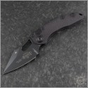 (#169-1T) Microtech Stitch Auto Black Tactical - Front