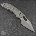 (#169RL-10APFLNC) Microtech Natural Clear Ram-Lok Stitch Fluted Aluminum Apocalyptic Plain - Back