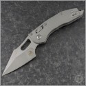 (#169RL-10APFLNC) Microtech Natural Clear Ram-Lok Stitch Fluted Aluminum Apocalyptic Plain - Front