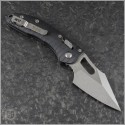 (#169RL-10FLGTBK) Microtech Ram-Lok Stitch G-10 Handle Stonewash Plain - Back