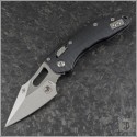 (#169RL-10FLGTBK) Microtech Ram-Lok Stitch G-10 Handle Stonewash Plain - Front