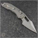 (#169RL-10FLNC) Microtech Natural Clear Ram-Lok Stitch Fluted Aluminum Stonewash Plain - Back