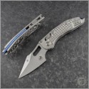 (#169RL-10FRMS2) Microtech Titanium Stitch Ram-Lok Stonewash Plain - Front