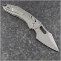 (#169RL-10MS2) Microtech Titanium (Slab Side) Ram-Lok Stitch Stonewash Plain - Back