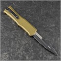 (#1701M-1TA) Microtech Knives Tan Hera II Mini Bayonet Black Plain - Back