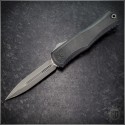 (#1702-10APBKAP) Microtech Knives Apocalyptic Black Hera II Apocalyptic D/E Plain - Front