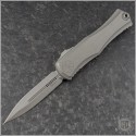 (#1702-10APNC) Microtech Knives Natural Clear Hera II Apocalyptic D/E Plain - Front