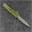 (#1702M-10APOD) Microtech Knives OD Green Hera II Mini D/E Apocalyptic - Back
