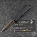 (#1702M-16CBBLTIS) Microtech Knives Hera II Mini D/E Damascus - Front