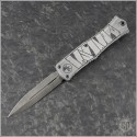 (#1702M-1HWMYS) Microtech Knives Halloween Mummy Wrap Hera II Mini D/E Apocalyptic - Front