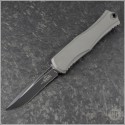 (#1705-1NC) Microtech Knives Natural Clear Hera II Black Tacitcal Recurve Plain - Front