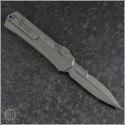 (#184-10APNC) Microtech Natural Clear Glykon Bayonet Apocalyptic Plain - Back
